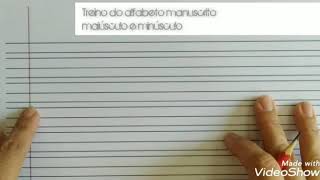 Como usar o caderno de caligrafia, treinando letras cursivas maiúsculas e minúsculas