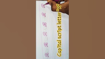 Capital script letter "R" #sagorswritingclass #learmvideos #calligrphylearning #handlettering #art