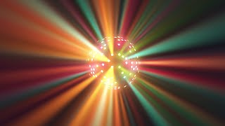 Colorful Big Disco Ball - 3 Hour Vj loop Animation, Wacky wizards disco ball