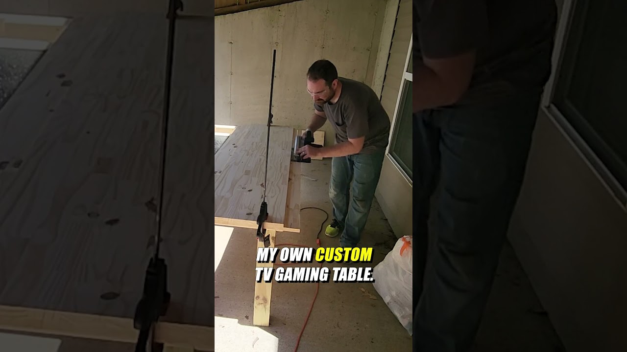 DIY TV Gaming Table Build Fail #shorts #dnd #ttrpg