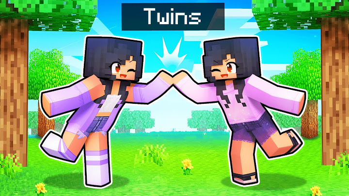 Playing Minecraft With My TWIN SISTER!