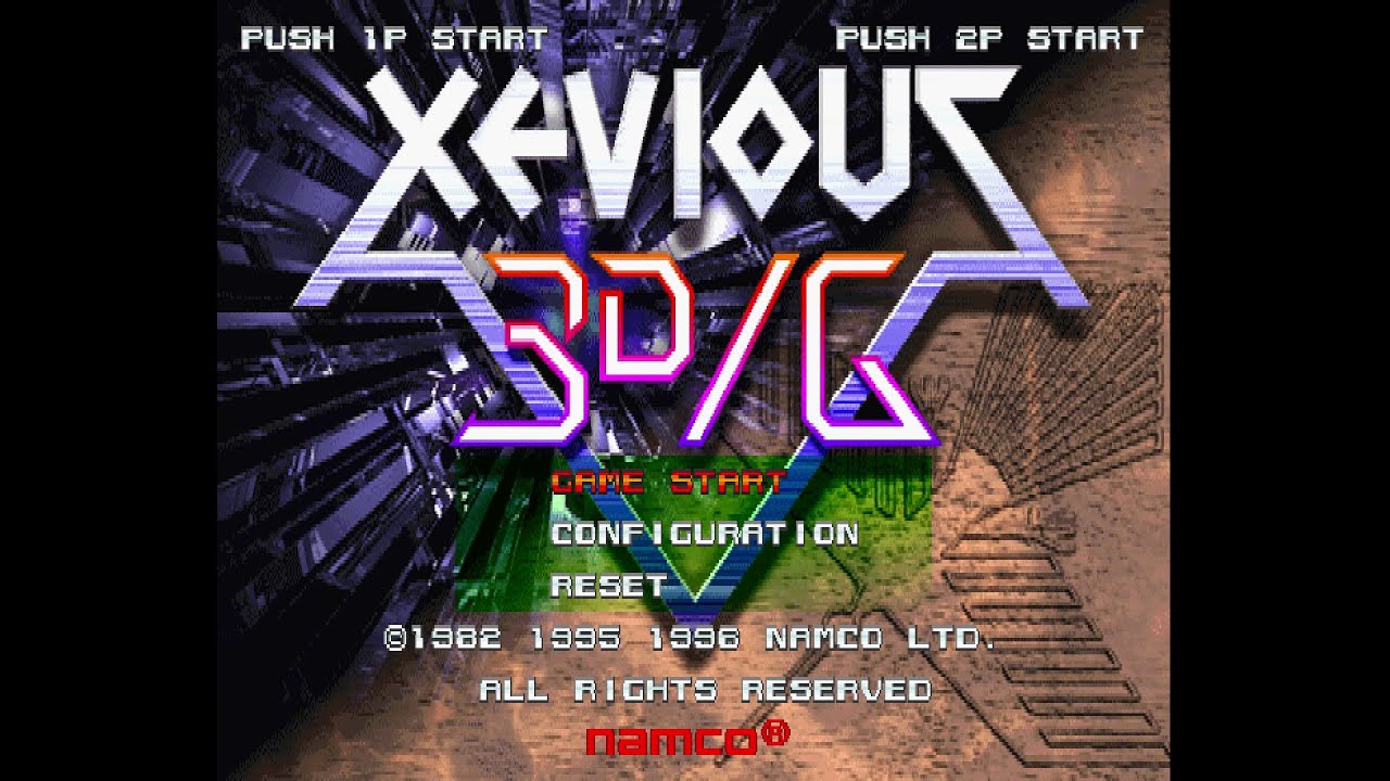 Xevious 3D/G. [PlayStation]. (1996). 1CC. No Death. EXTRA HARD. 60Fps.
