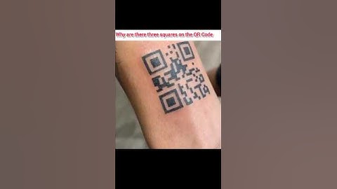 Why are there three square on the QR Code #facts #shorts