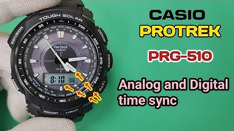 How to sync analog and digital time on Casio Protrek PRG-510.