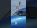 El Papa León XIV visita España: el momento del despegue de su avión rumbo a Madrid #shorts