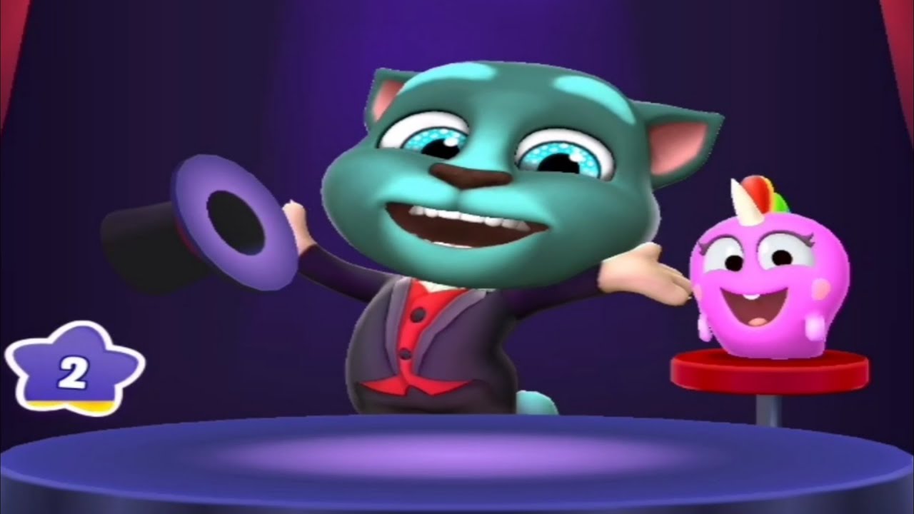 My Talking Tom 2 Magic Show / ios , Android Gameplay Kids for games HD