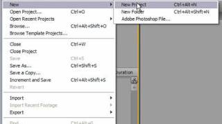 Create a New Blank Project in After Effects CS3