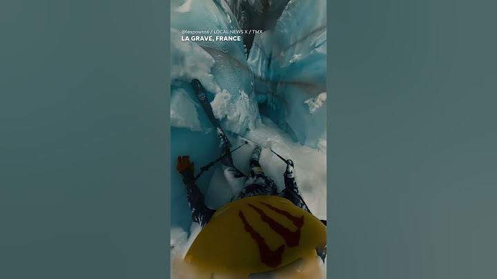 French skier survives terrifying fall into massive crevasse in the Alps #Shorts