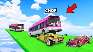 GTA 5 CARS VS SUPERCARS VS BUS CHALLENGE WITH CHOP