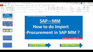 SAP MM-- Import Procurement full overview explanation (Basic Level to experienced) with Examples