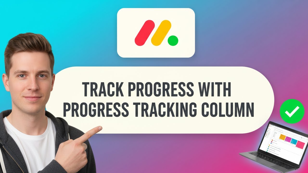 How to TRACK PROGRESS with the PROGRESS TRACKING COLUMN in Monday (Step ...