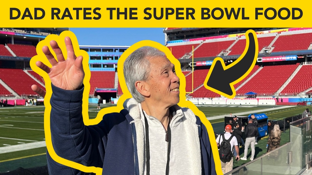 😊 My parents rate all the food at SUPER BOWL LX!