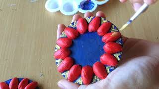 DIY - 3 Reuse Craft Idea पुराने सामान का नया उपयोग / Reuse Old diya / make canvas/ cardboard lariya