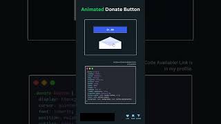 Donate Button Animation Using Html And Css