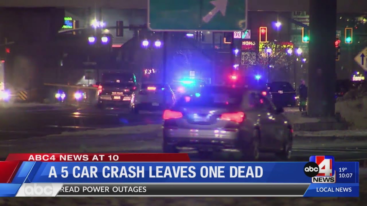 A five car crash leaves one dead - YouTube