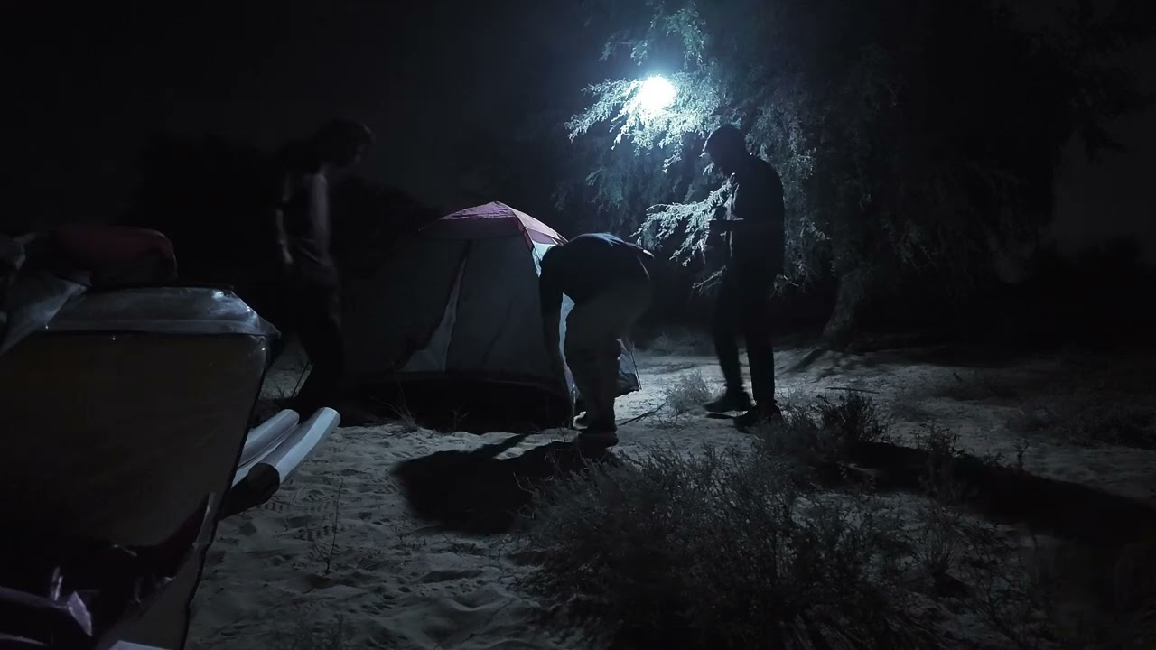 🌙 Night Camping at Love Lake Dubai | BBQ, Friends & Winter Vibes ❄️🔥