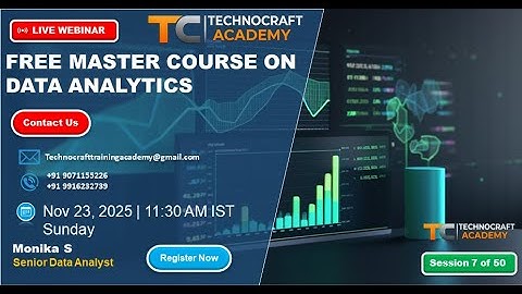 Free Master Webinar Session on Data Analytics - SQL - Set Operators - Session 7