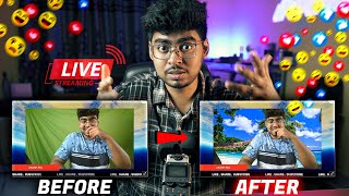 How to change background in YouTube LIVE-Stream Professionally 2021