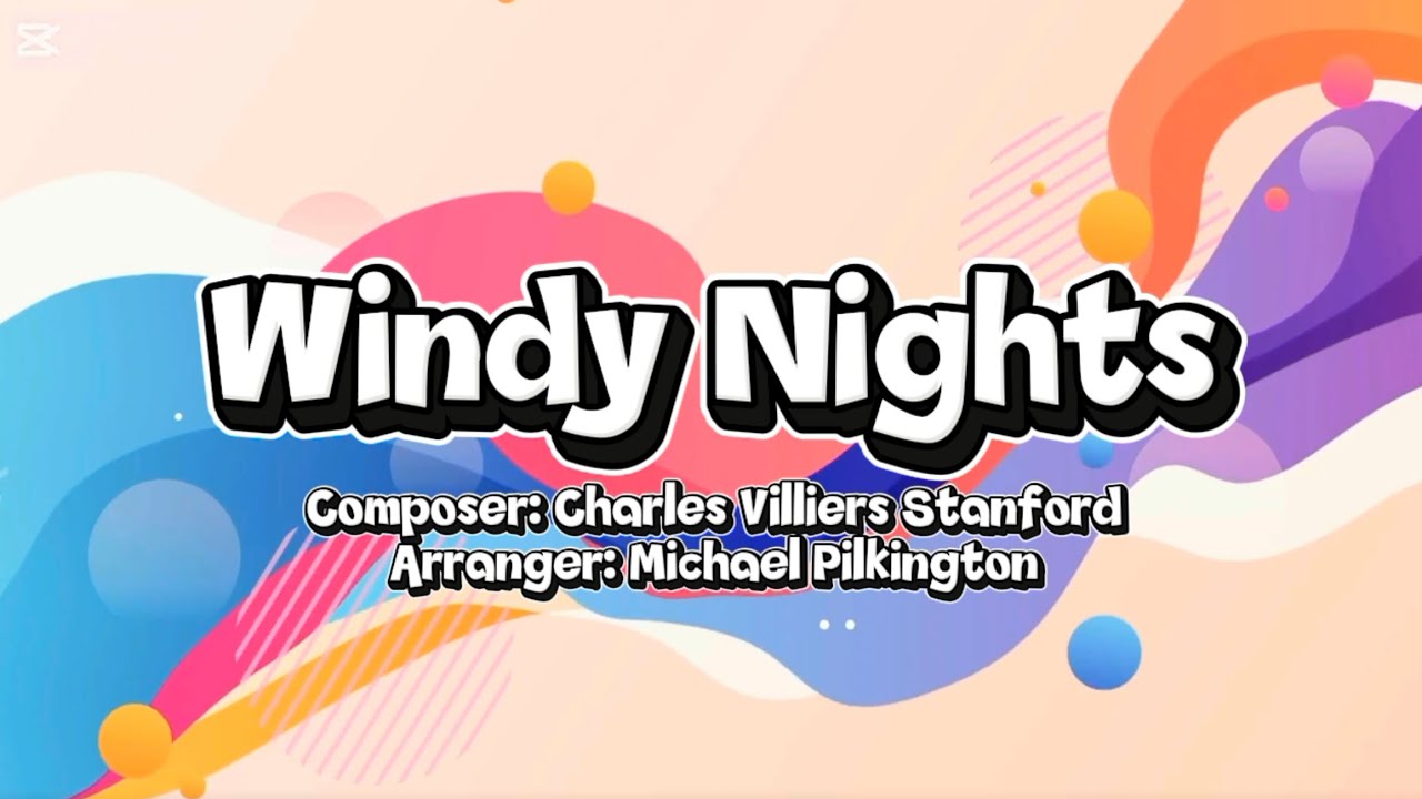 Windy Nights Stanford (Demo & piano part) ABRSM Singing grade 3 【校際音樂2026】