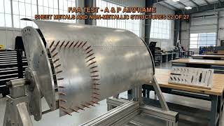FAA TEST - A&P AIRFRAME-SHEET METALS & NON METALLIC STRUCTURES Q8145,Q8146,Q8147,Q8148,Q8149 (22-27)