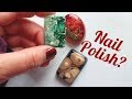 Making Resin Pendant using nail polishes for color