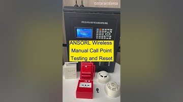 ANSORL Wireless Addressable Fire Alarm Devices Testing Video