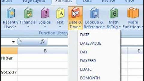 How to use the HOUR formula