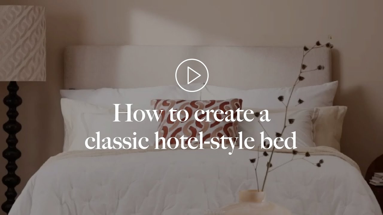 How to create a classic hotel-style bed - YouTube