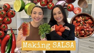 Making our Grandma’s SALSA!