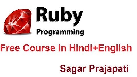 Hello World ! program in Ruby