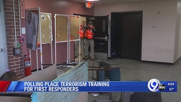 New York first responders training for a terrorist attack