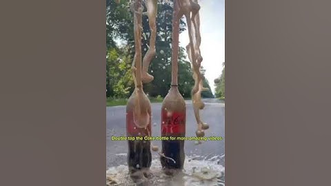Coke vs mentos #cokevsmentos #cocacola #cocamentos #soda #experiment