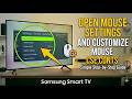 How to Open Mouse Settings on Any Samsung Smart TV and Customize Mouse Controls