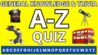 A To Z Quiz 60th Edition  General Knowledge Trivia Game  Fun Pub Quiz Challenge