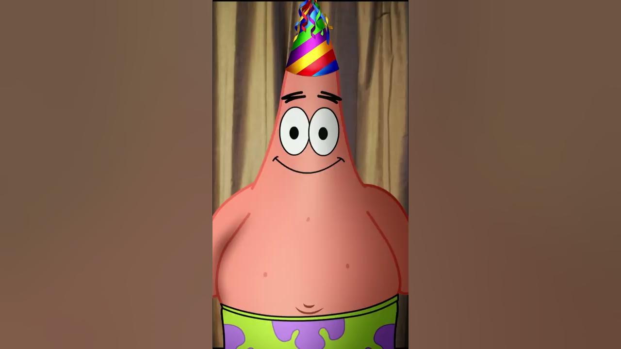 patrick star birthday hat