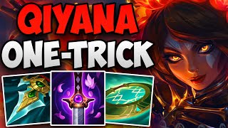 AMAZING QIYANA MID GAMEPLAY BY A CHALLENGER QIYANA ONE-TRICK | CHALLENGER QIYANA MID GAMEPLAY | S13