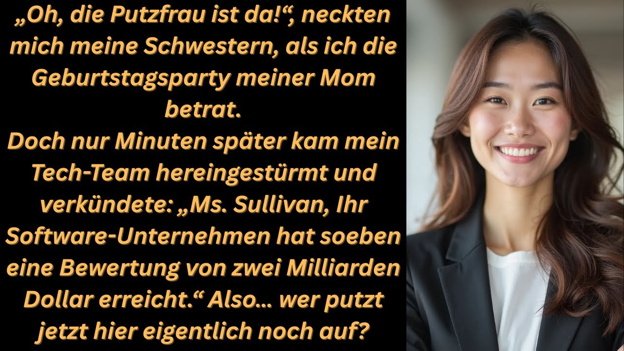 Sie dachten, ich sei das Dienstmädchen auf Mamas Party – bis mein Tech-Team auftauchte.