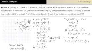 Geometria analityczna - zestawienie najważniejszych wiadomości