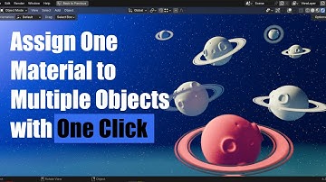 Assign One Material to Multiple Objects in Seconds - Blender Quick Tip
