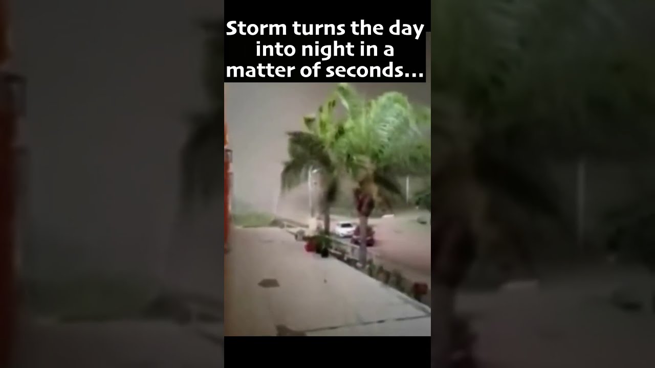 Storm Turns The Day Into Night In A Matter Of Seconds 