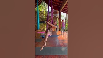 Aerial yoga sling sequence tutorial with Lindsay Nova