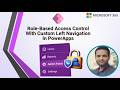 PowerApps Role Based Custom Left Navigation in Power Apps