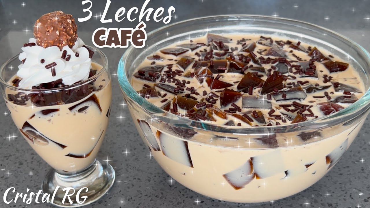ENSALADA DE GELATINA TRES LECHES CAFÉ/Postre fácil para despedir el año