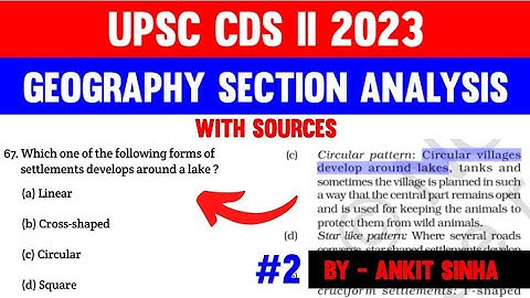 UPSC CDS II 2023 | Geography Section Analysis| Part 2 | #facetsofupsc