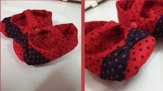 DIY; Handmade Fabric Baby Shoes