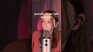 ASMR | trying to guess things right about you #asmr