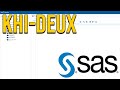 Faire le test du Khi-Deux d'indépendance sur SAS