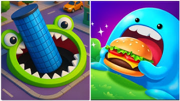 Hole io vs Slime Eats All - All Level Gameplay (ASMR Gameplay, Max Level) New Update 