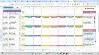 Time Blocking Calendar - Time Blocking Planner - Time Blocking Spreadsheet