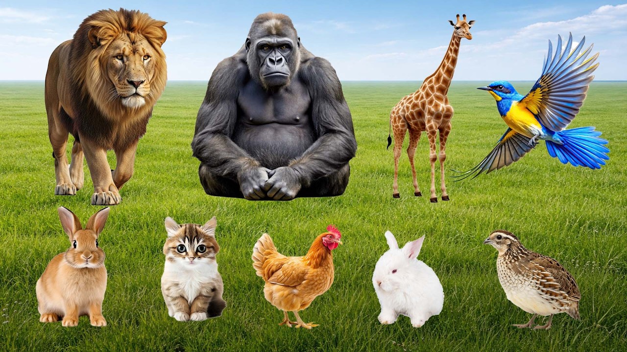 Cute Animal Sounds : Cow, Sheep, Horse, Pig, Duck, Chicken, Dog, Cat ...